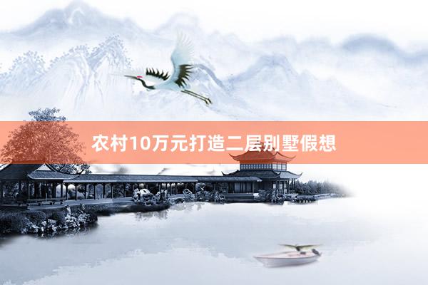 农村10万元打造二层别墅假想
